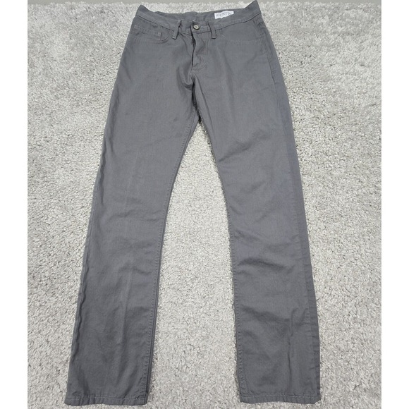 Gustin Pants Men 33 (Fits 30x32) Gray Straight Button Fly Twill Five Pocket READ - Picture 1 of 15